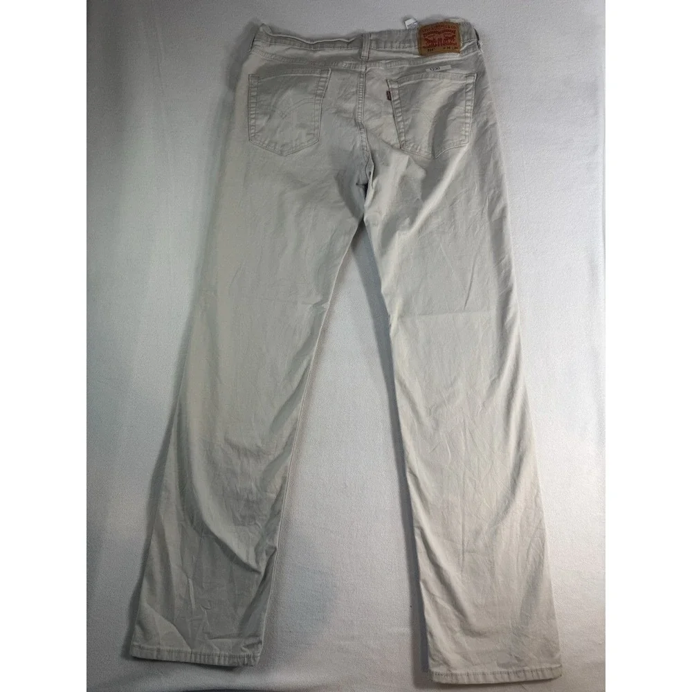 Levis 514 Straight Leg Jeans Men's 34x34 Medium Wash Beige Khaki Pants